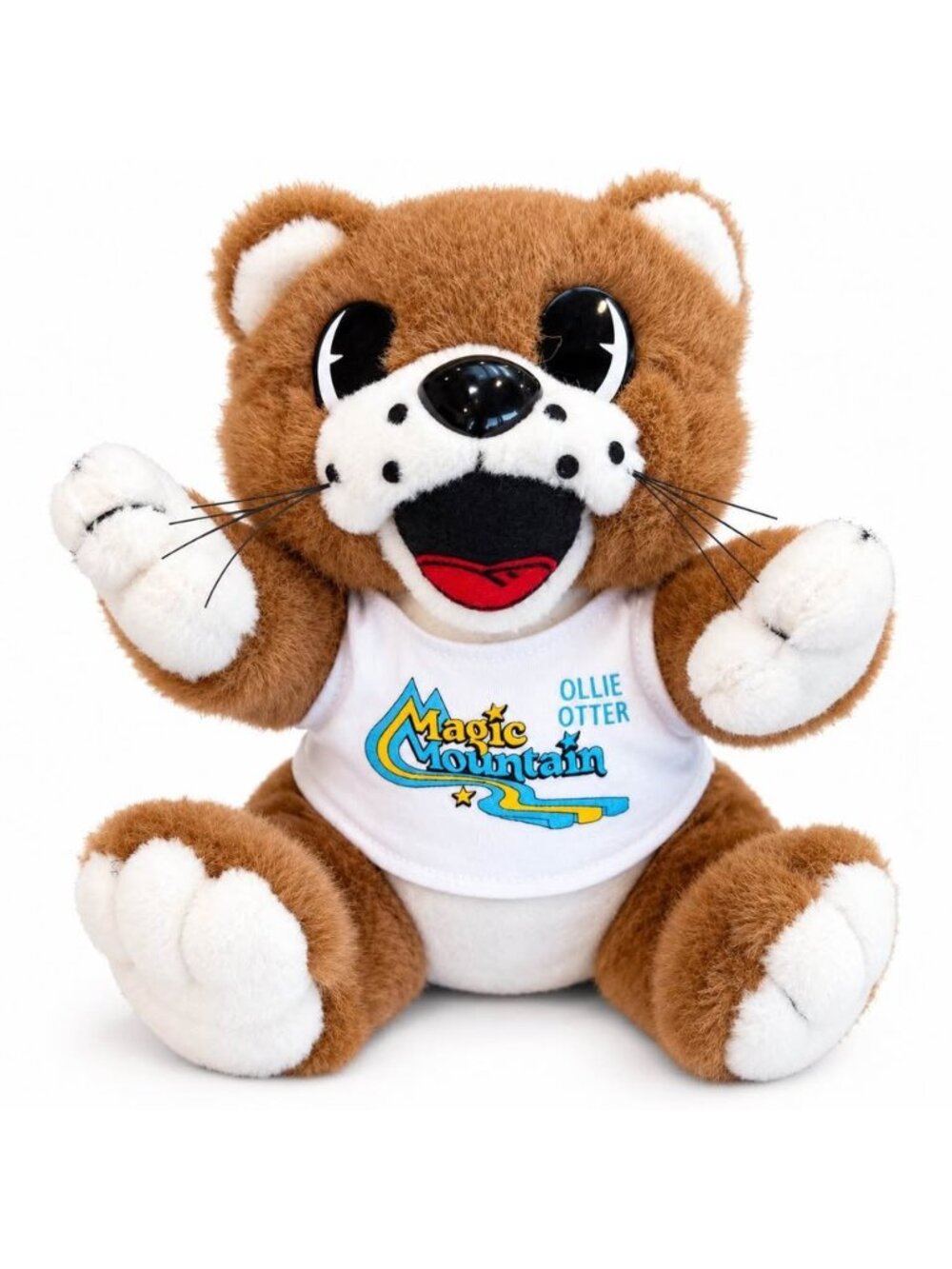 Vintage Magic Mountain Ollie Otter Plush Mascot Stuffed Animal 8”